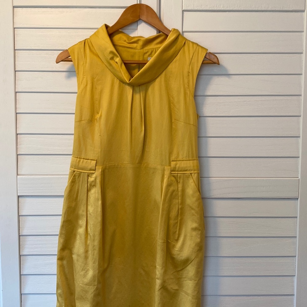 Un 1 Deux 2 Trois 3 yellow midi dress